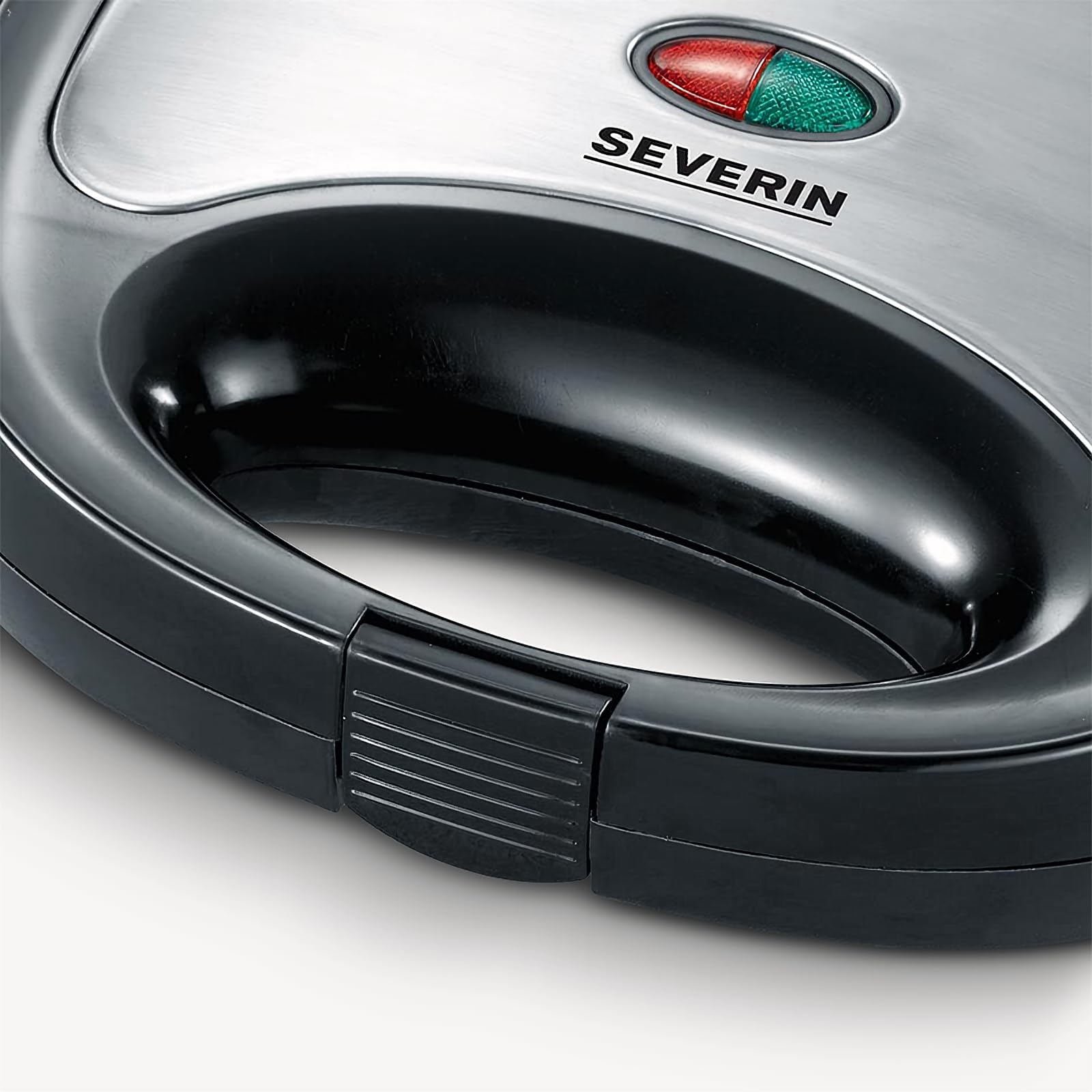 Severin SA 2969 Sandwich Toaster con Inserti Acciaio Inox, 600 W, Nero
