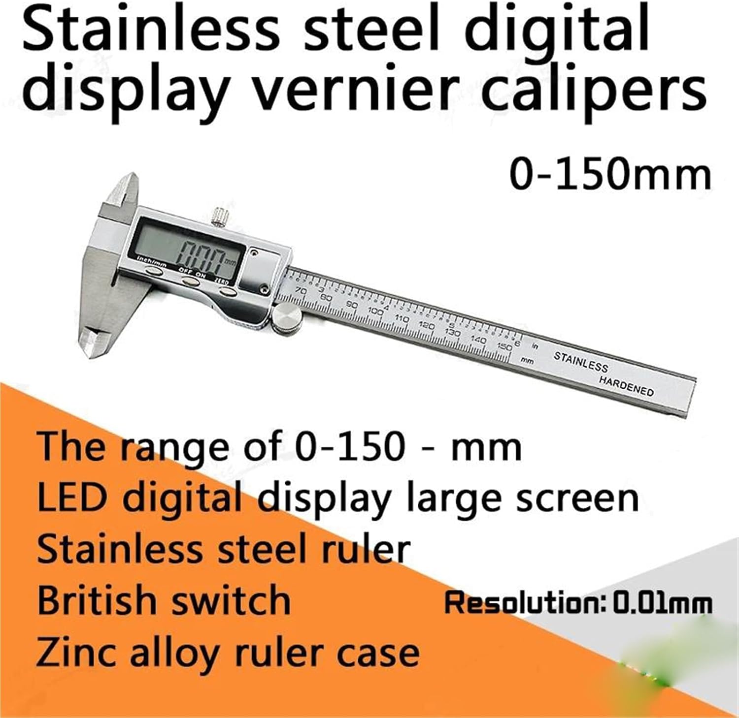 ギターメンテナンスツール ギター製作ツール プラスチック/ステンレススチール LEDデジタルディスプレイ キャリパー(01)