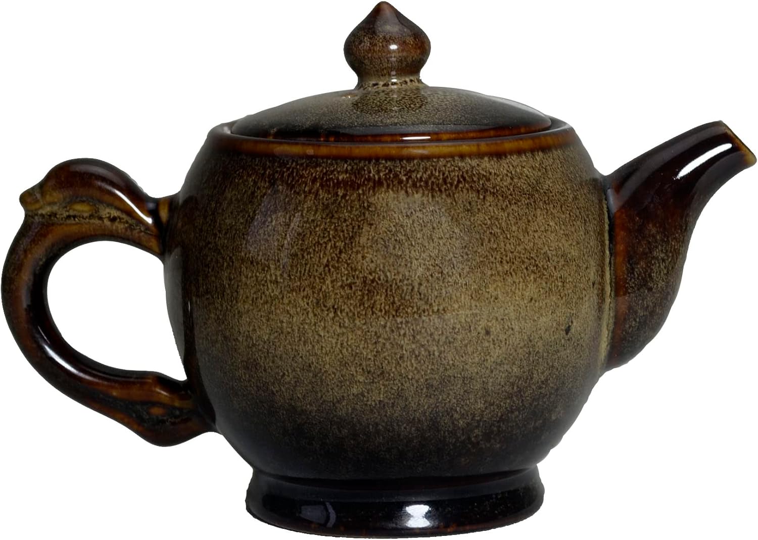 Porcelain Teapot, 12oz Tea Pot Colorful Kiln Glazed Vintage Dragon