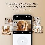 Robot M3 3K Pet Camera Treat Dispenser with 32ft Remote Tossing for Dogs & Cats – Reduces Separation Anxiety, 360° View, Indoor Security Camera with Phone App, Barking Alerts, No Subscription, 5G WiFi