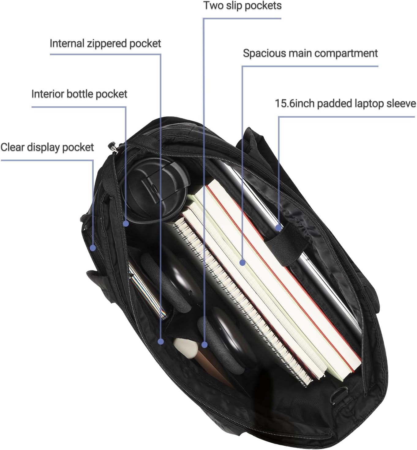 STEAMEDBUN 16 inch Ita Tote Bag with Insert & Crossbody Shoulder Strap Purse Kawaii Messenger Bag for Pin Display Kpop Anime Comic-con - Image 4