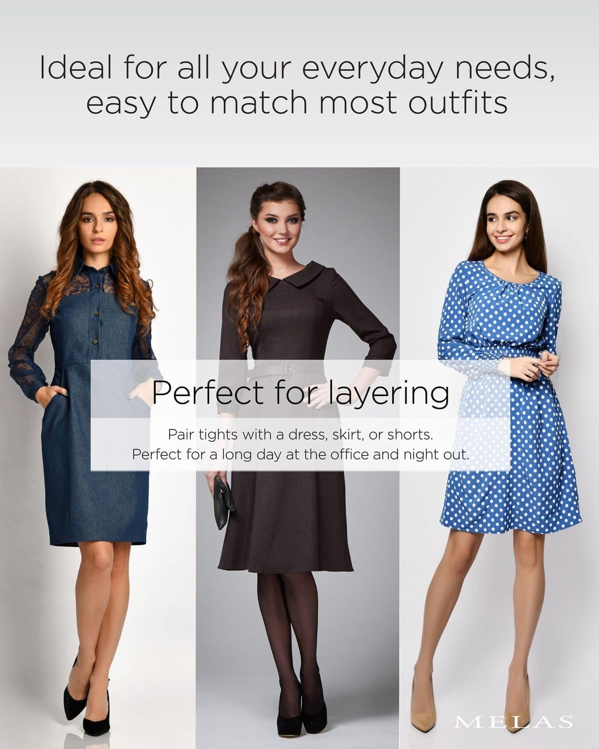 Melas 6 Pack of Microfiber Control Top Tights, Comfortable Velvet Soft Opaque Tights, 60 Denier - Sizes XS to Q2 - Image 4