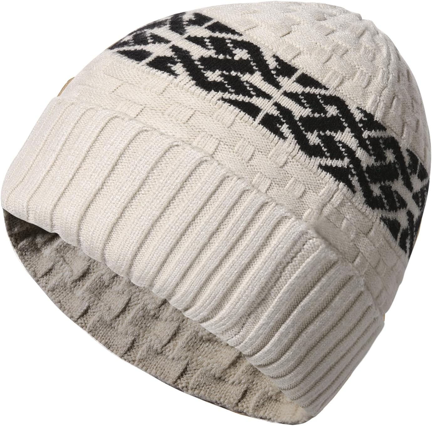 Zaitun Beanie Hats for Men and Women Winter Warm Waffle Knit Cap Comfort Thick Daily Rib Cap