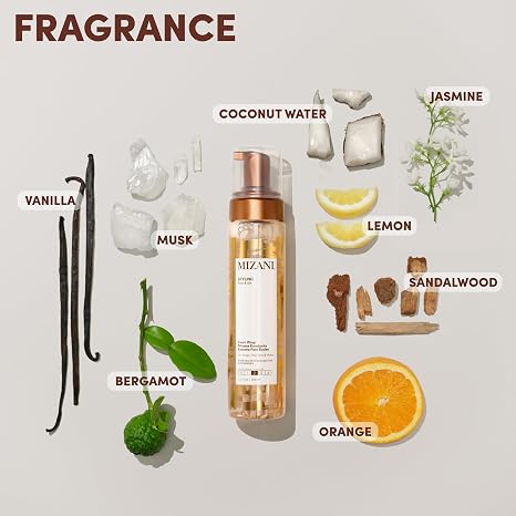 Mizani Styling Mousse, For Wavy To Curly Hair, Preps Hair For Wraps, Wet Sets and Molds, Enriched With Monoi Oil and Shea Butter, Styling Foam Wrap, 250ml