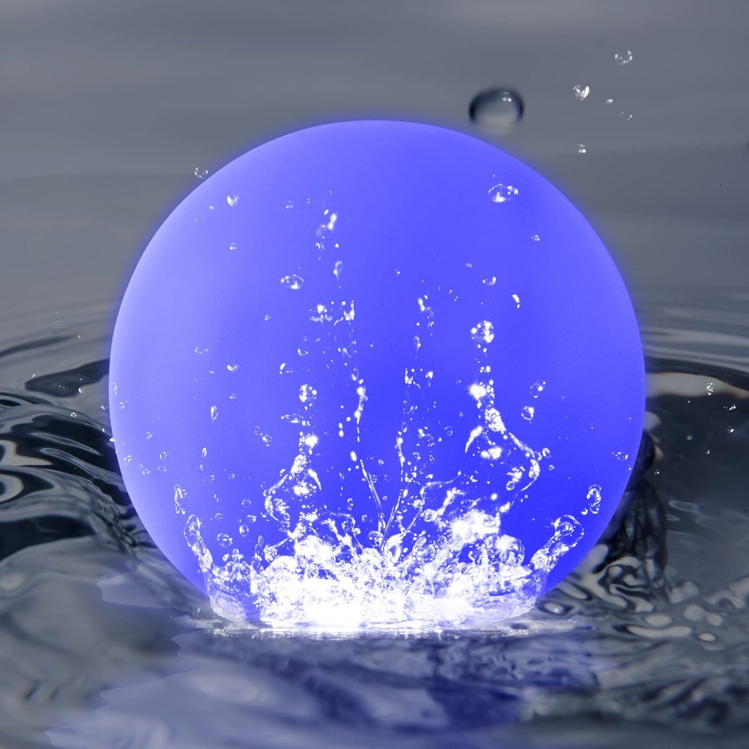 LED Floating Pool Light, 4-Inch, Rechargeable Waterproof Orb with Remote Control, 16 RGBW Colors,Hot Tub Lights, Pool Accessories