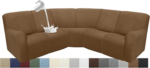 Miniatura 13 de Fundas de sofá reclinable impermeable para sección seccionales Fundas lavables para sofá en forma de L para sofás reclinables Fundas elásticas para