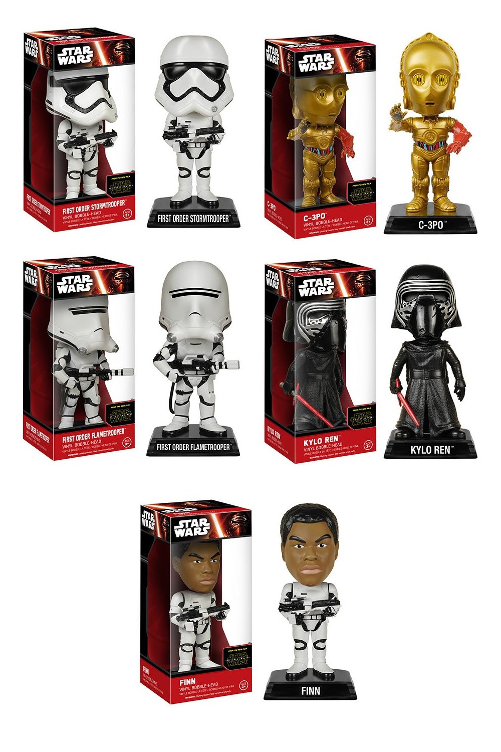 Amazon.co.jp: Wacky Wobblers スターウォーズ TFA5個セット : おもちゃ