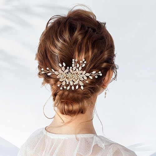 Accesorios para el cabello de novia, accesorios para el cabello de boda, piezas de pelo de boda para novias, accesorios para el cabello de diamantes