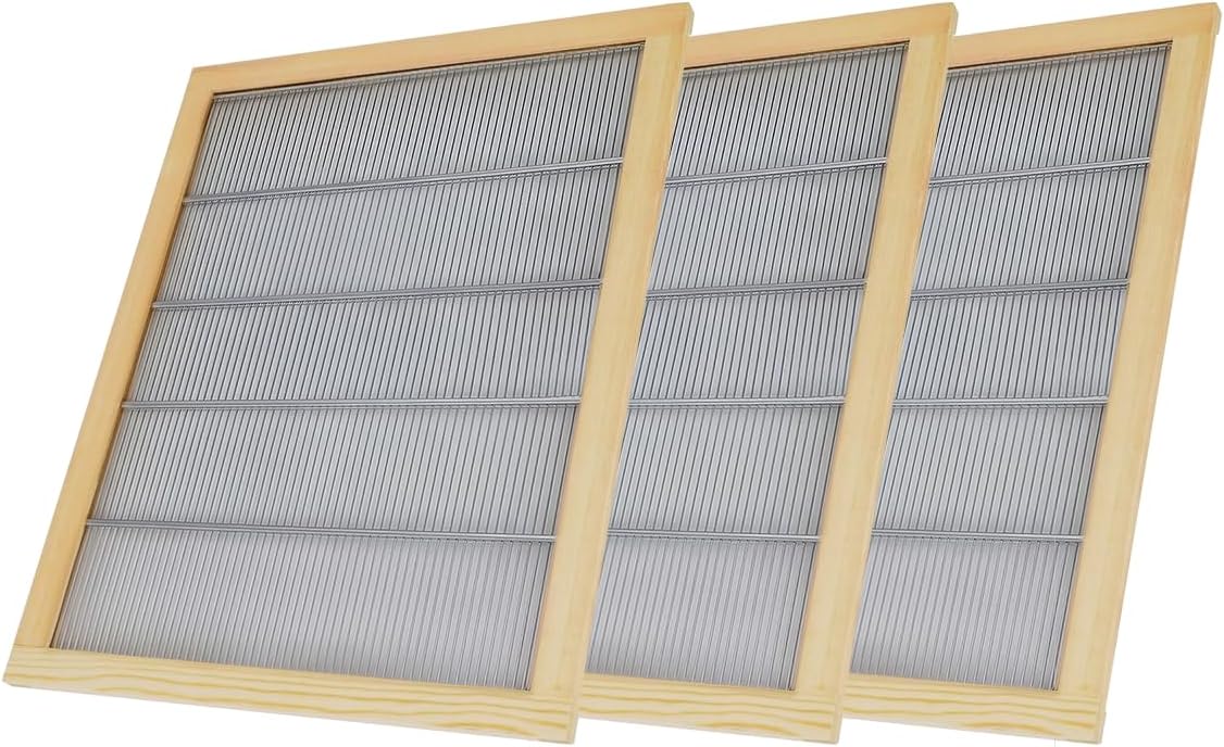 Wooden Bound Metal Queen Excluder 2pcs 10 Frames Queen Excluder Beekeeping Separate The Queen from The Honey Beekeeping Supplies