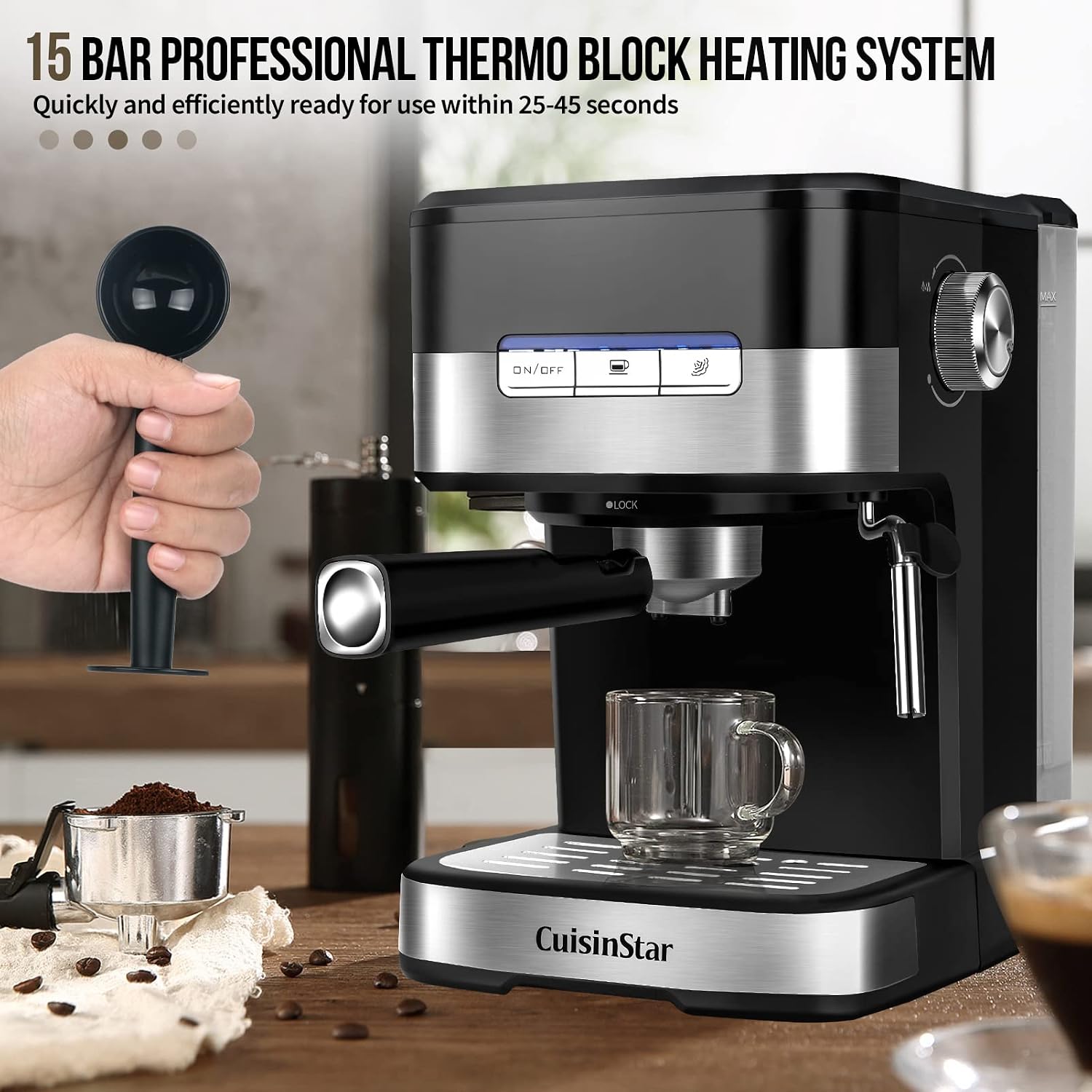 Buy Cuisinstar Espresso Machine 15 Bar 