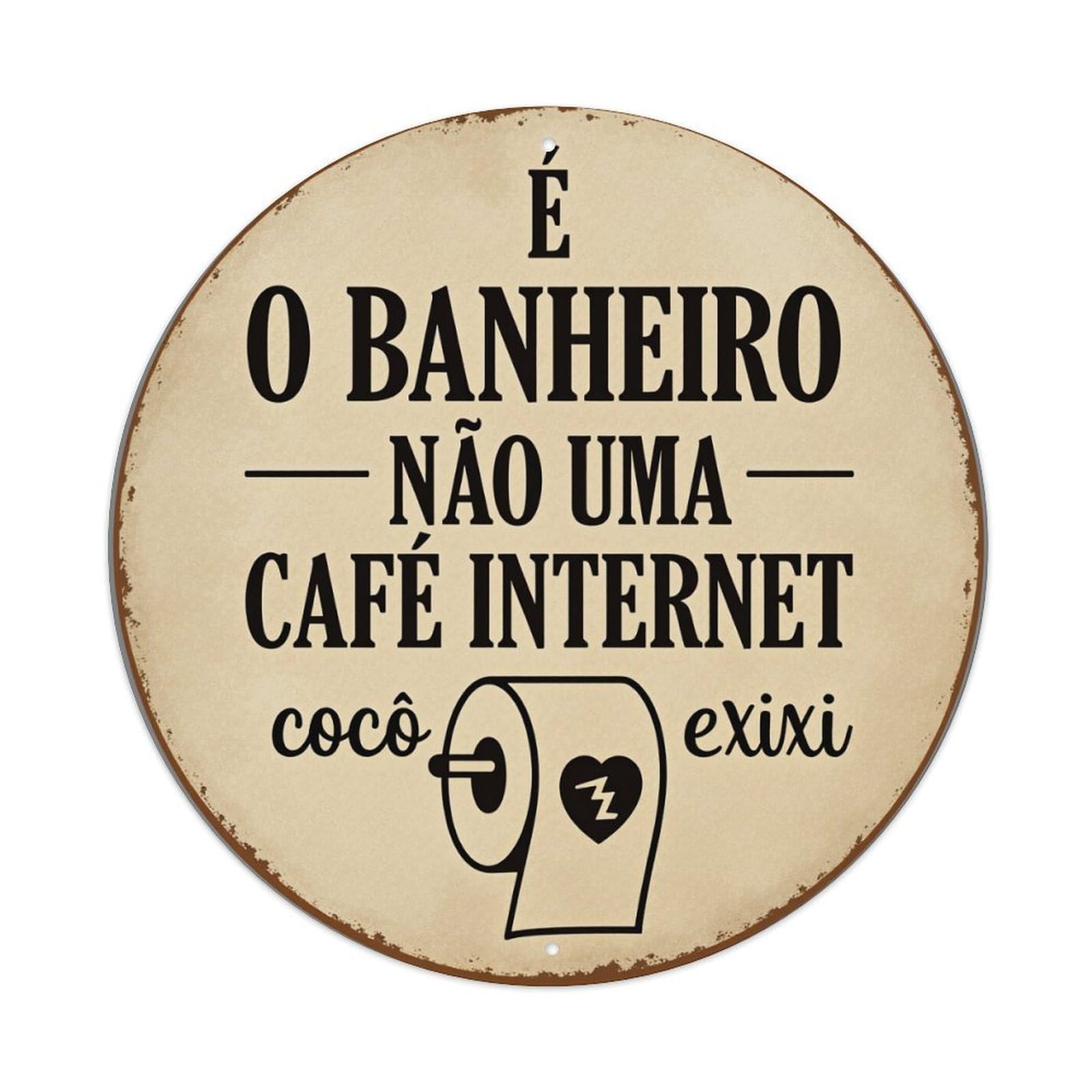 It's The Bathroom Not An Internet Cafe Poop Exixi Metal Tin Sign Vintage Garden Bedroom Cafe Bar Man Cave Home Wall Decor Metal Poster 8x8 inches