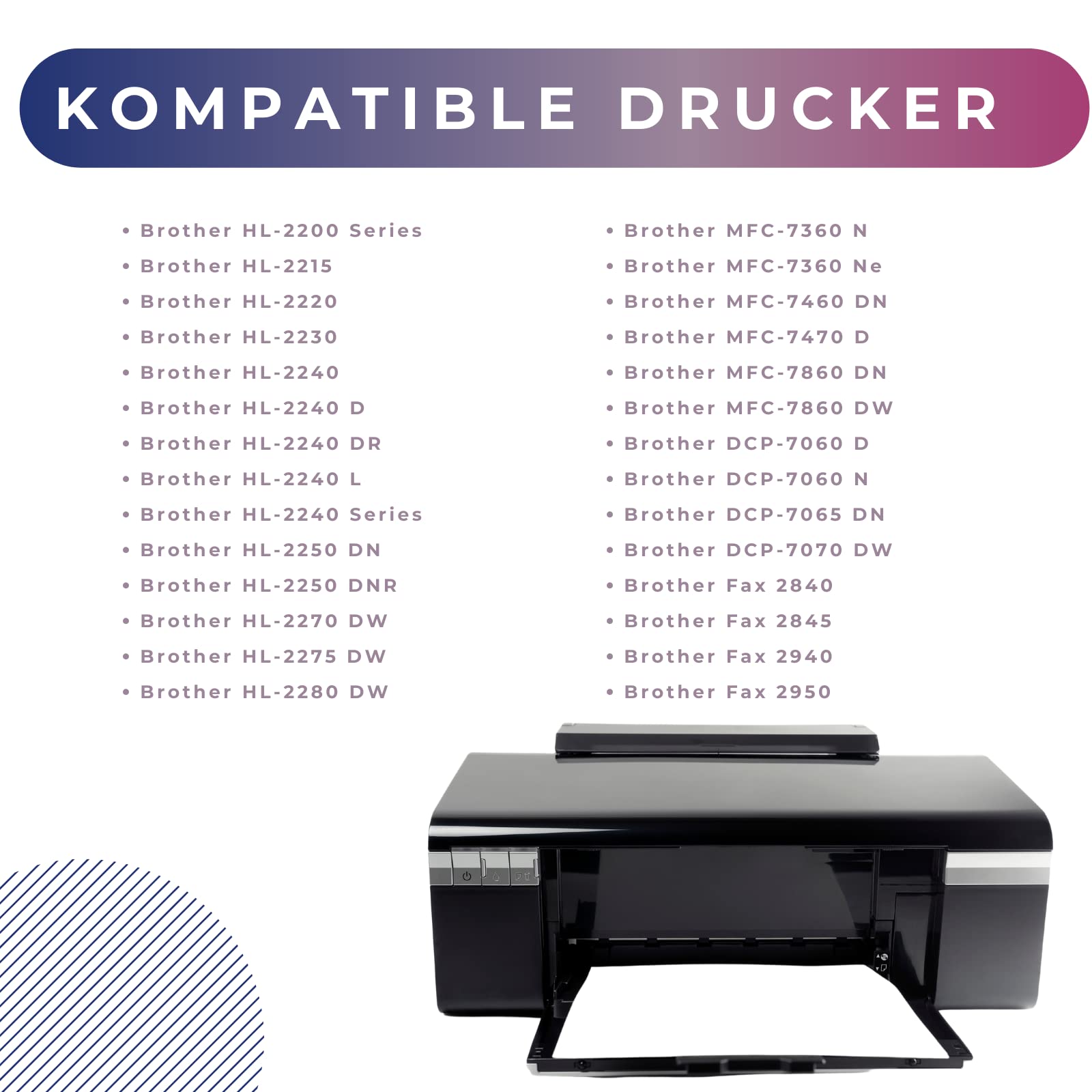 Toner XXL Compatibile Brother TN2220 Per HL-2130, MFC-7360N, DCP-7055, MFC-7460DN