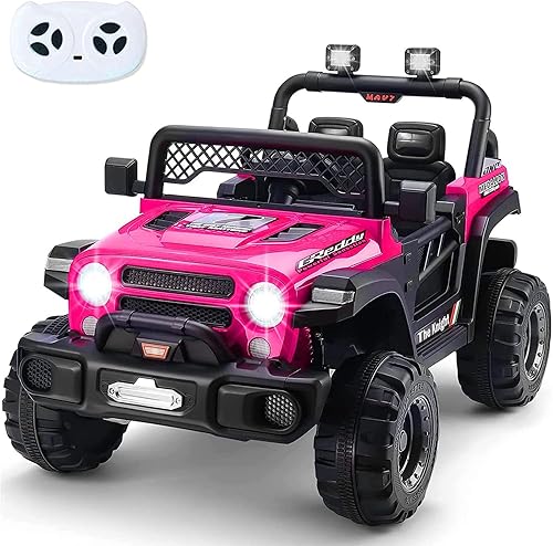 Miniatura 1 de sopbost Coche de paseo de 12 V con control remoto para niños camión de paseo de 2 WD con batería alimentada para niños vehículos eléctricos de 4