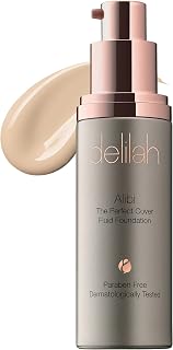 delilah Alibi The Perfect Cover Foundation - Pillow - 1 oz / 30 ml - Vegan And Paraben Free - Full Coverage Formula - Waterproof And Sweatproof