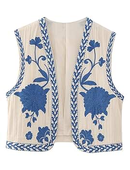 【eaphi】EMBROIDERY CORD VEST EMBROIDERY CORD VEST