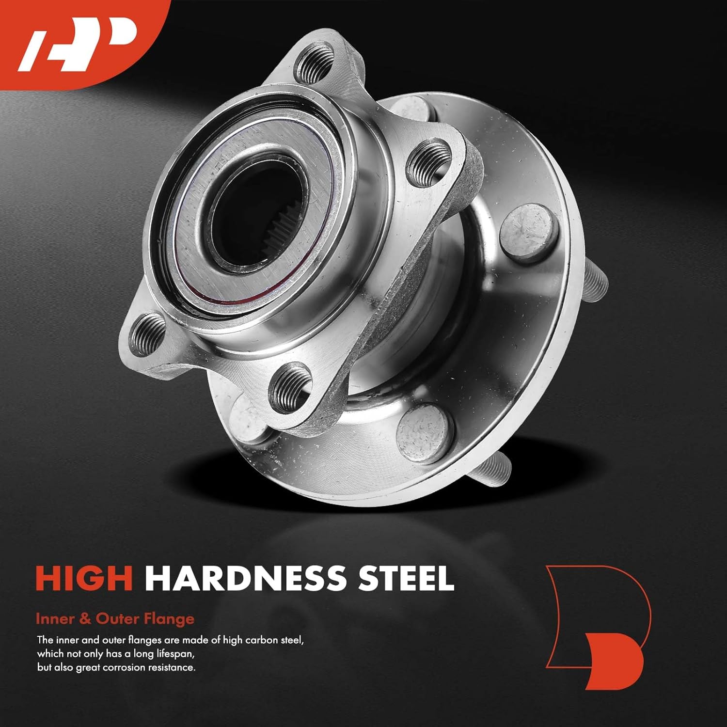 A-Premium Rear Wheel Bearing and Hub Assembly with 5-Lug Compatible with Mazda CX-9 2007-2015, AWD Only
