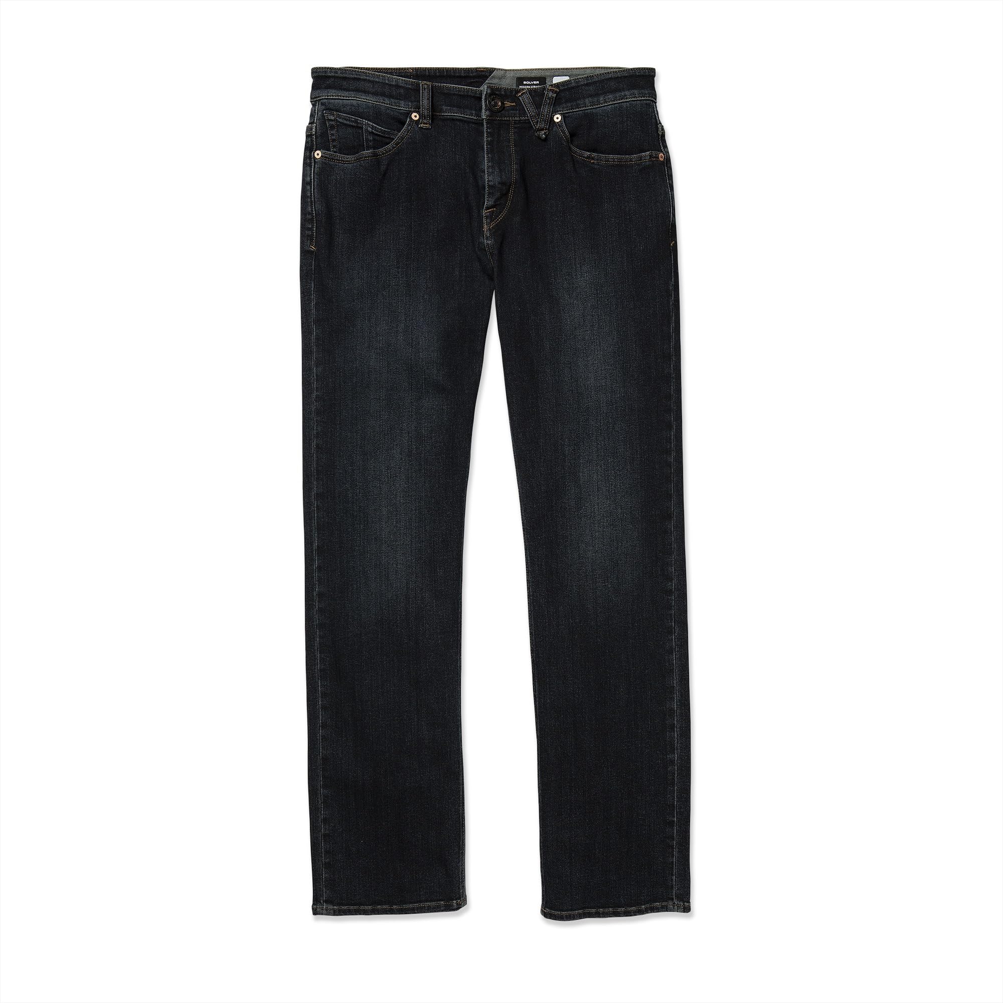 jeans denim volcom uomo solver blue washed
