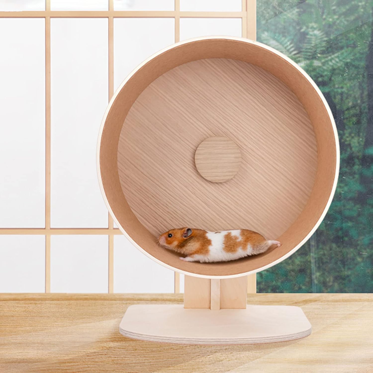 Hamster Exercise Wheel - Hamster Wheel Silent Hamster Wheel Running Spinning Toy for Hamsters Gerbils Lemmings Mice or Other Small Animals (29.5cm)