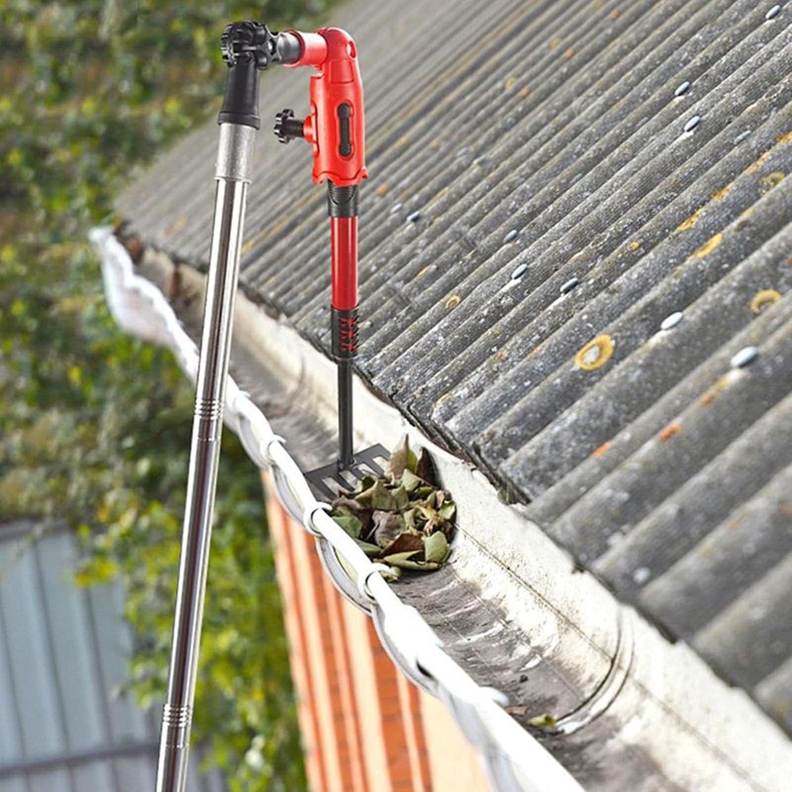 Outils de Nettoyage de Gouttières Pluviales Depuis Le Sol Brosse De Toit À