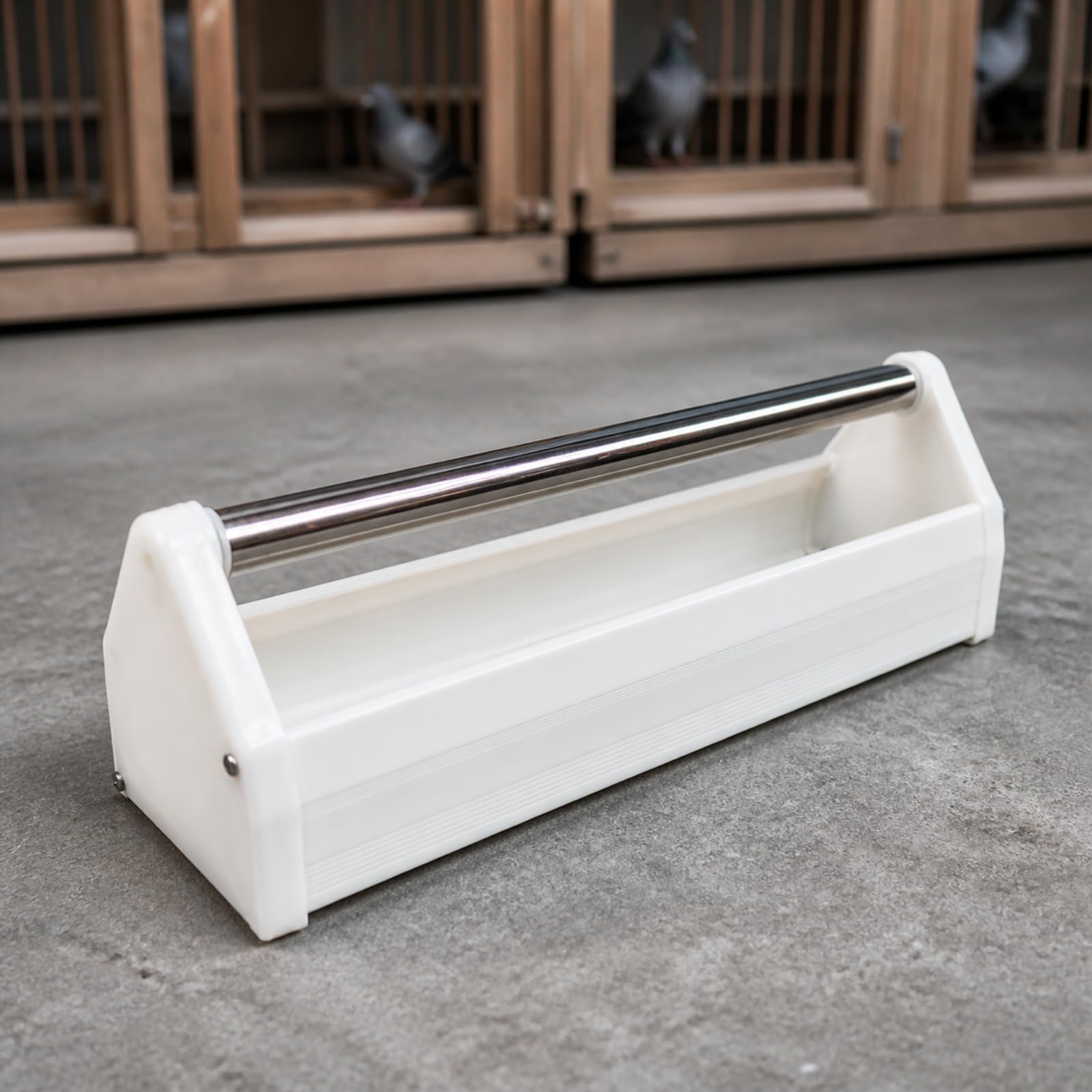 KESOTO Mangiatoia con in Acciaio Inox Duratura Pratica per Piccionaie, 100cm