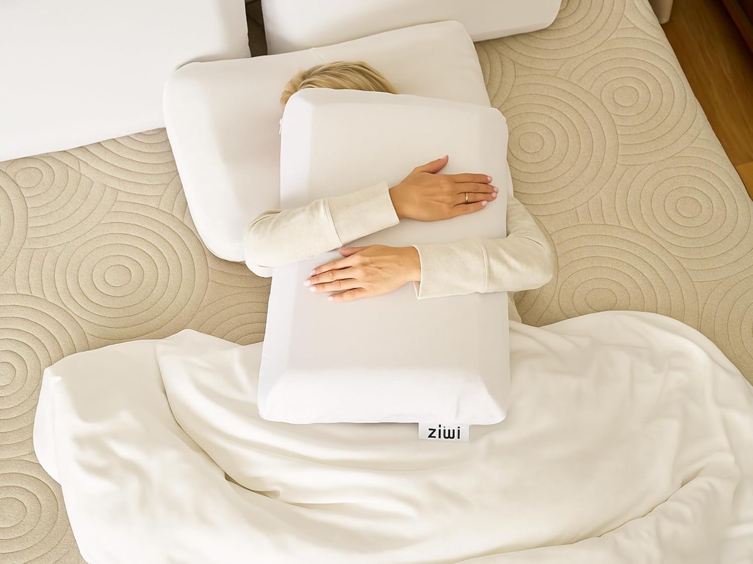 ZIWI Zipp Pillow, Revolutionary Vertical Interlocking Foam for Perfect Comfort, Support & Cooling, Highest-Grade, Chemical Free Materials (Queen)