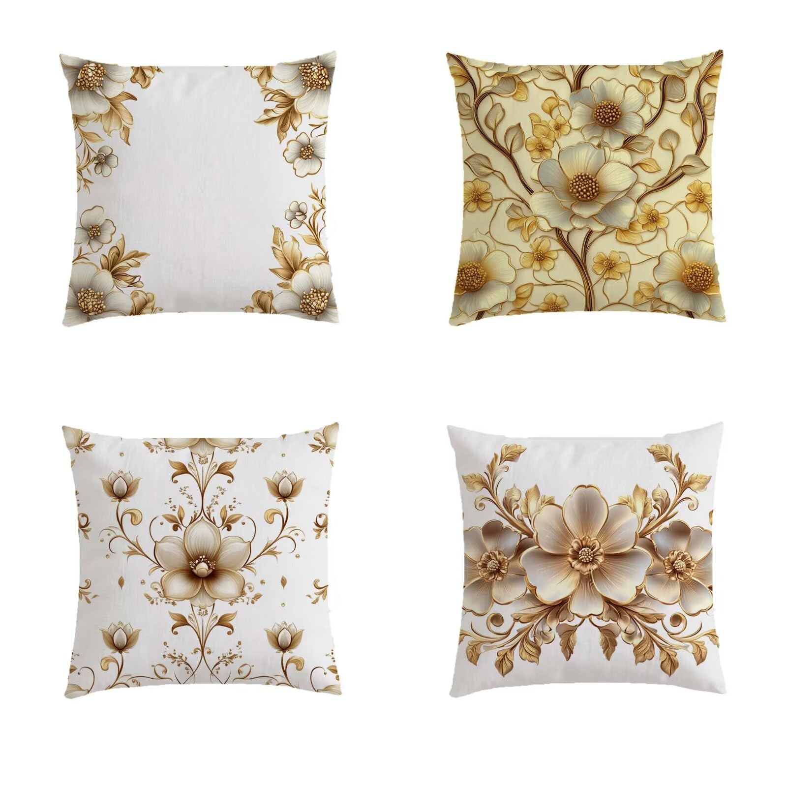 Housse de coussin 80x80cm pour grand coussin de salon carré taie d'oreiller S479