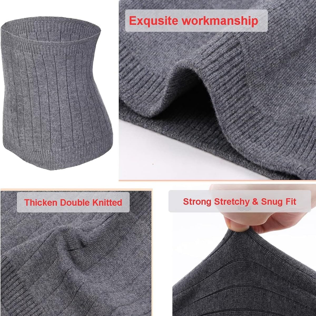 Kiuiom Calentador de Espalda,Cinturón de Calor para Lumbares,Cinturón Calentador de Invierno,Faja Lumbar Caliente para Hombres Mujeres para Cintura de Apoyo Caliente Dolores Menstruales