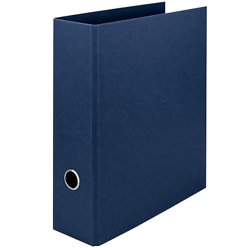 Rössler Papier 1317452900 - S.O.H.O. Ordner DIN A4 mit Hebelmechanik, Rückenbreite 85 mm, navy, 1 Stück - Ohne Rückenschild - Navy - 1 Stück