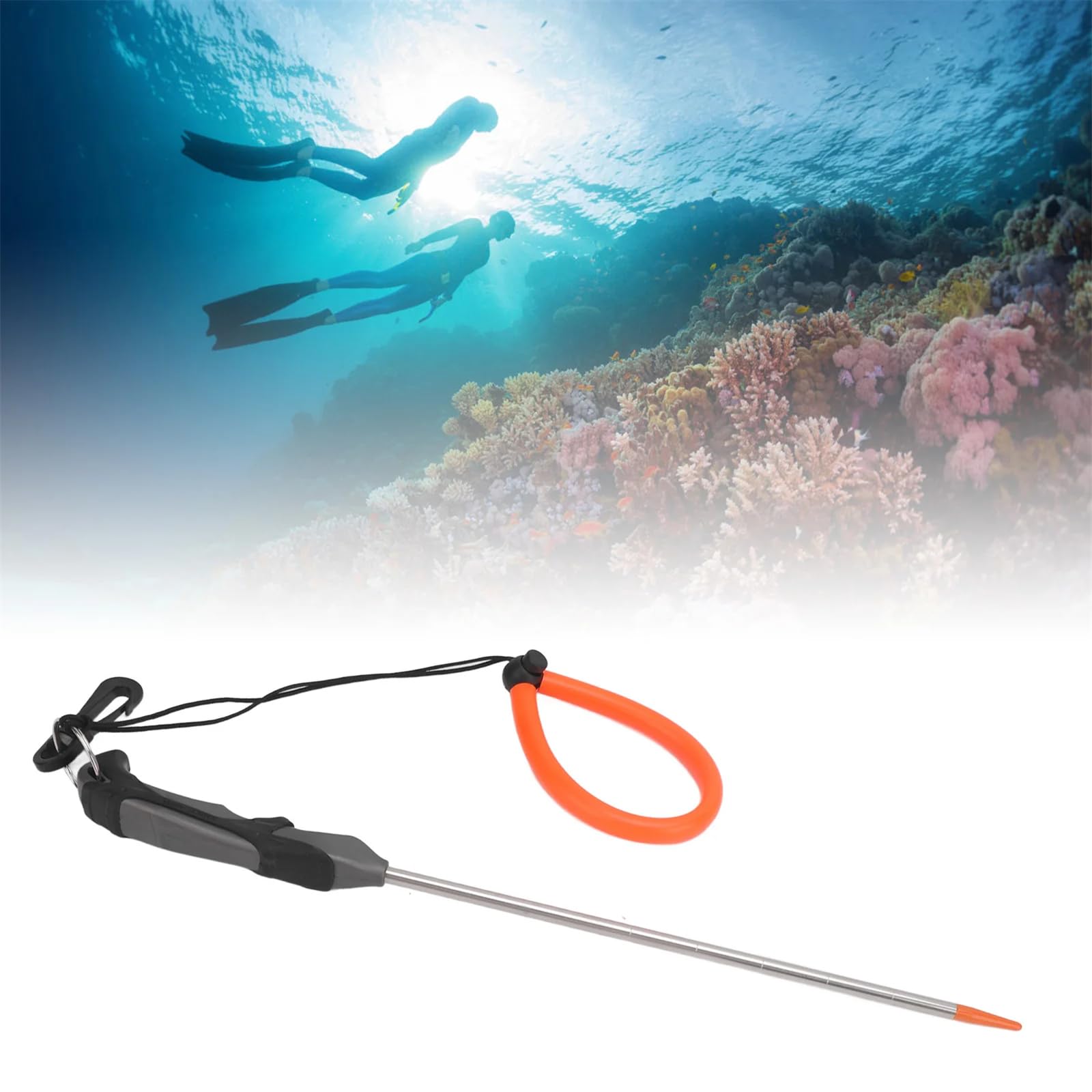 Underwaters Shaker - Varilla de buceo de acero inoxidable para hacer ruido, para bucear, langostas, cosquillas, punteros