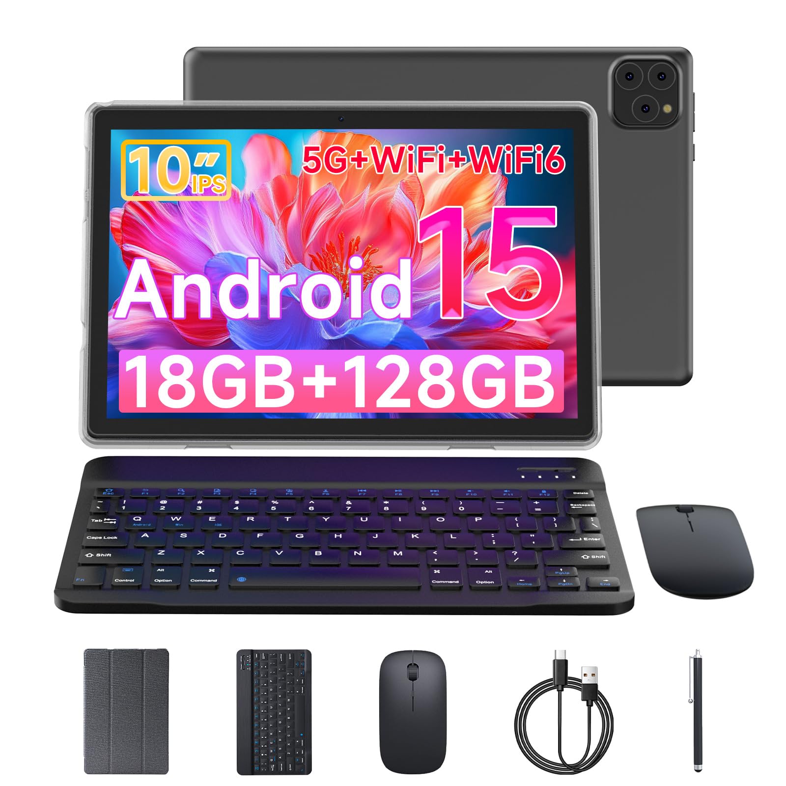 128GB RAM 18GB 8.7インチ Androidタブレット Amazon.com RAM 18GB Tablets, 15 Android inch 10 Tablet Raemond : Androidタブレット本体
