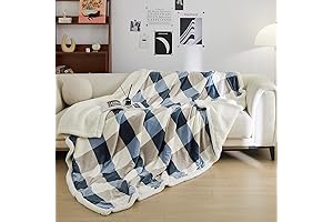 PU MEI Full-Size Luxury Fleece Sherpa Throw Blanket