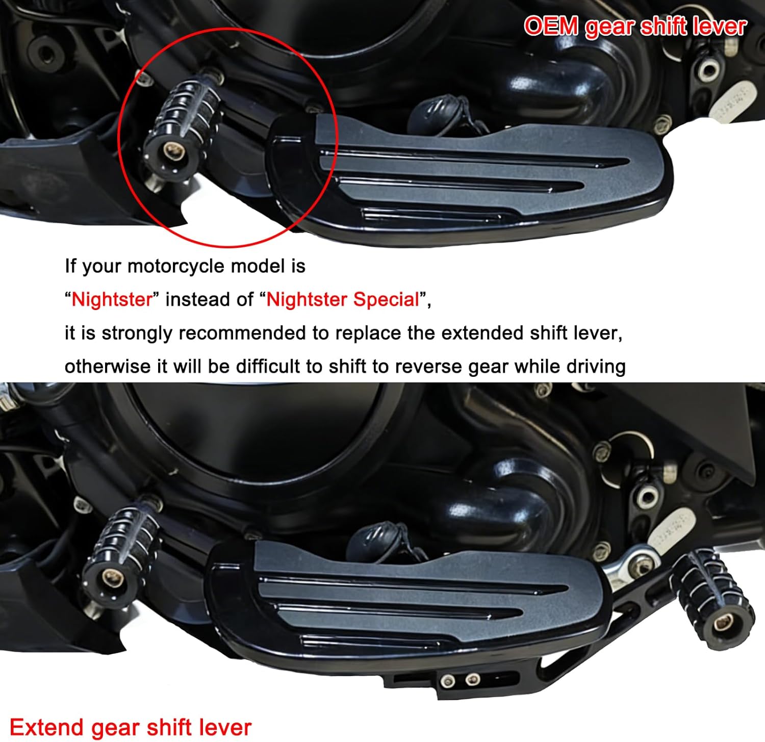 Motorcycle Footpeg Front Footrest Pegs for Harley Nightster 975 Special 2022 2023 2024 Driver Foot Pegs Motorbike Highway Footboard Accessories