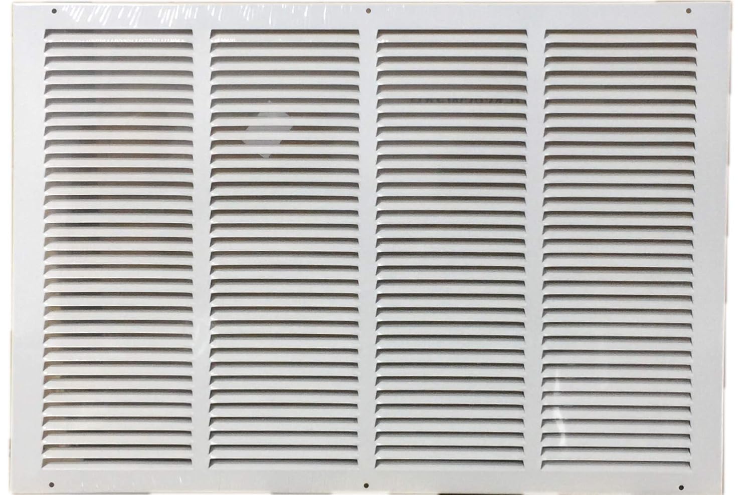 24"x18" Stamped Face Steel Return Grille Vent Cover White Poweder Coating Without Frame Outside Dimension 25.75"x19.75"