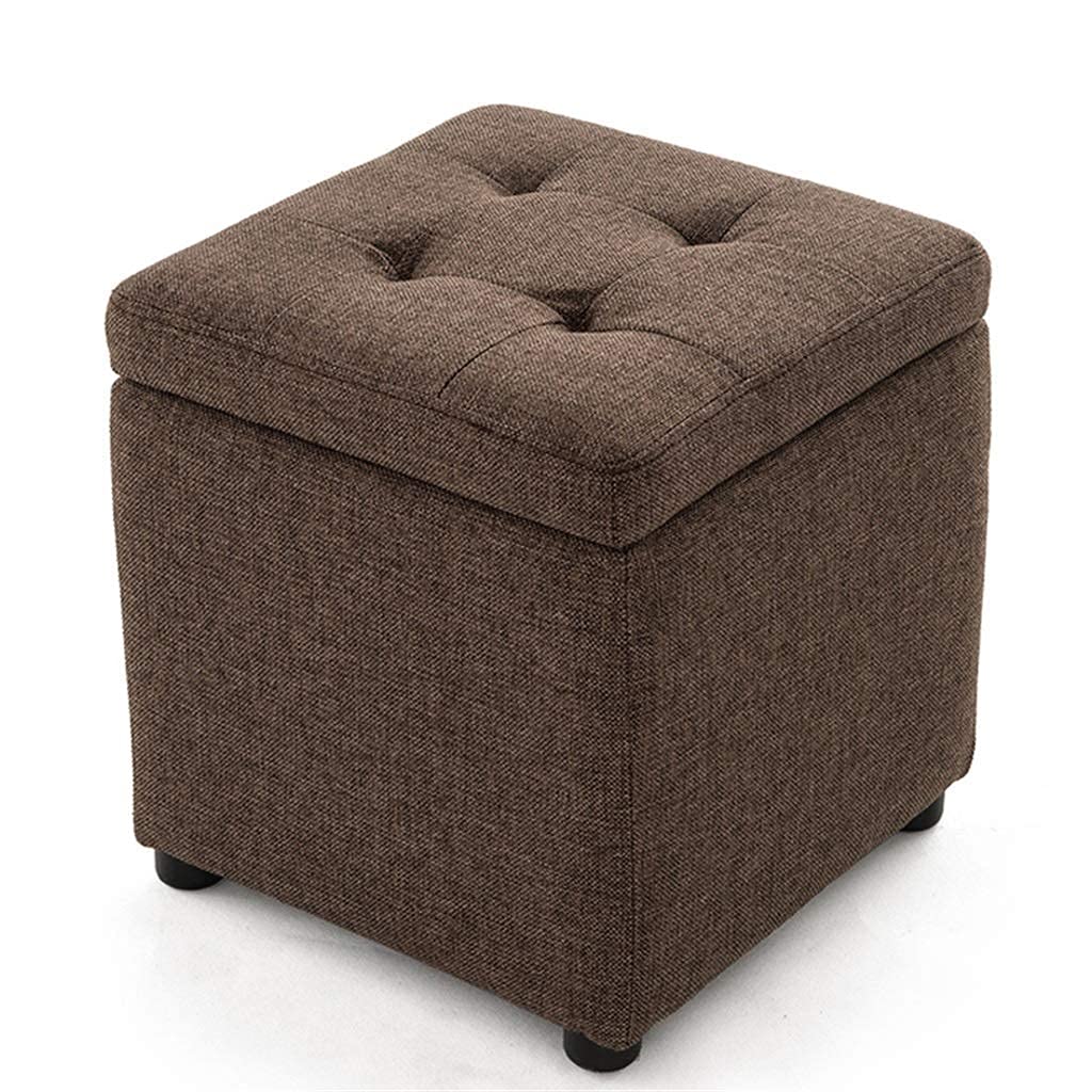 Pouf de rangement carré gain de place pour ranger le salon