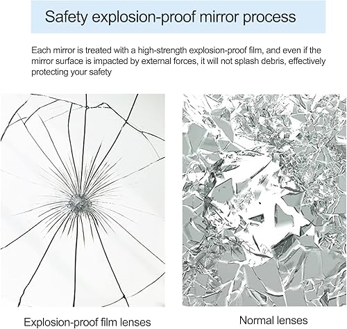 Miniatura 6 de Espejo LED para baño, espejo de tocador con luces, espejo iluminado regulable, espejos redondos para decoración de pared, con desempañador,