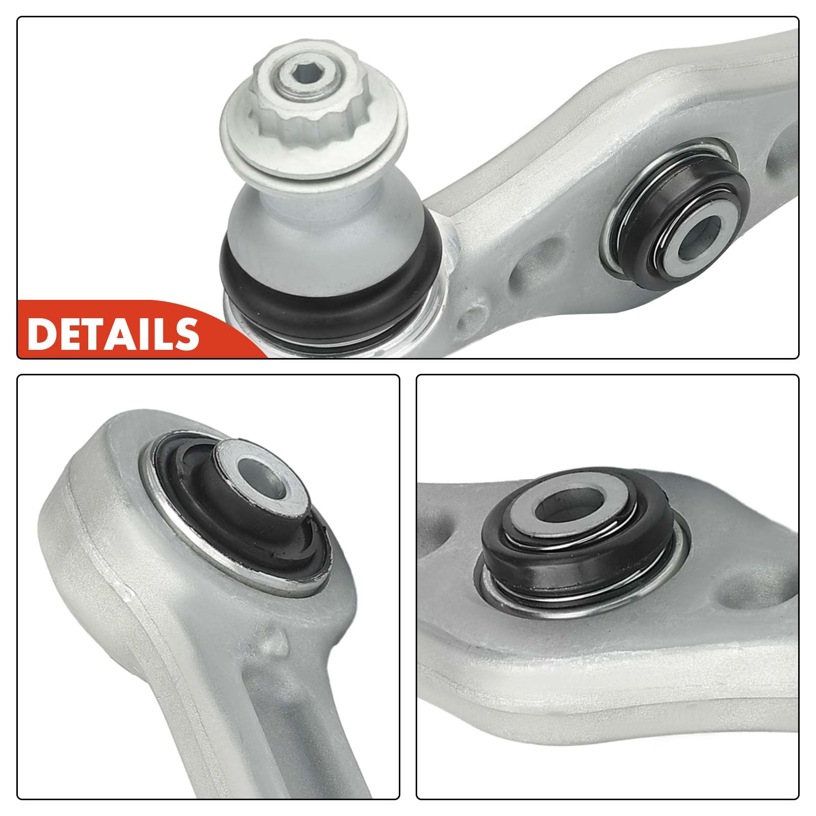 Frankberg Brazo transversal Brazo de eje Delantero inferior Trasera Compatible con GLC X253 Clase E T-Model S213 Clase E W213 Clase E ALL-Terrain S213 Clase C T-Model S205 Replace# 2053305801