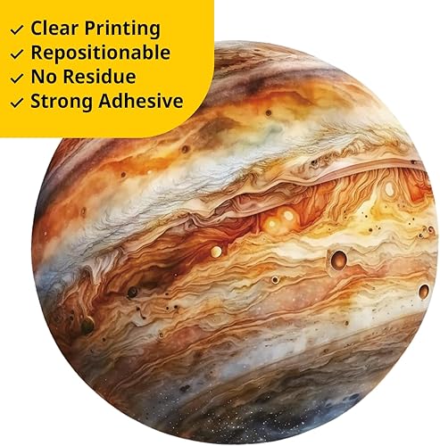 Miniatura 4 de DECOWALL DS12-8077 - Adhesivos de pared del sistema solar para decoración de habitación de niños, calcomanías de pared espaciales para dormitorio,