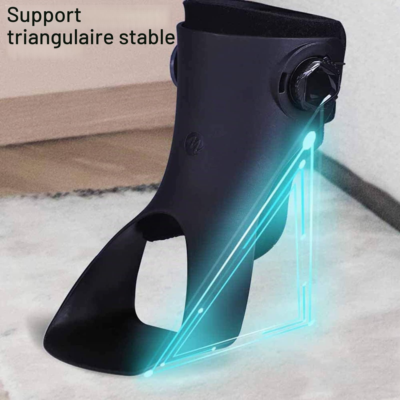 Attelle de Pied Tombant, orthèse de Pied Tombant, Support d'attelle d'orthèse de Cheville AFO, correcteur de Pied Tombant réglable, pour Une Meilleure démarche