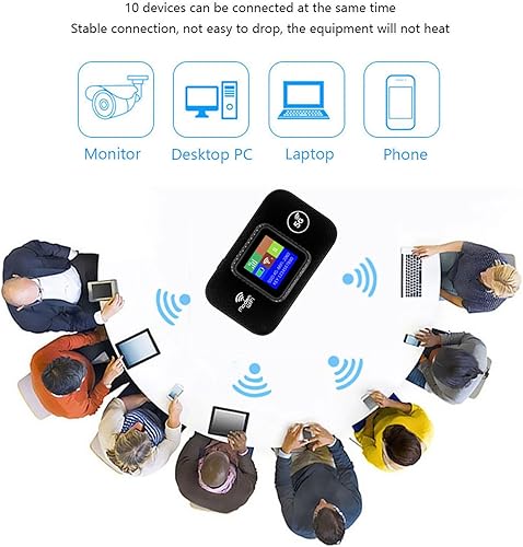 Miniatura 5 de Generic 4G LTE Mobile WiFi Hotspot para Asia, Router de Internet de pantalla a color portátil con ranura para tarjeta SIM, hasta 150Mbps 10