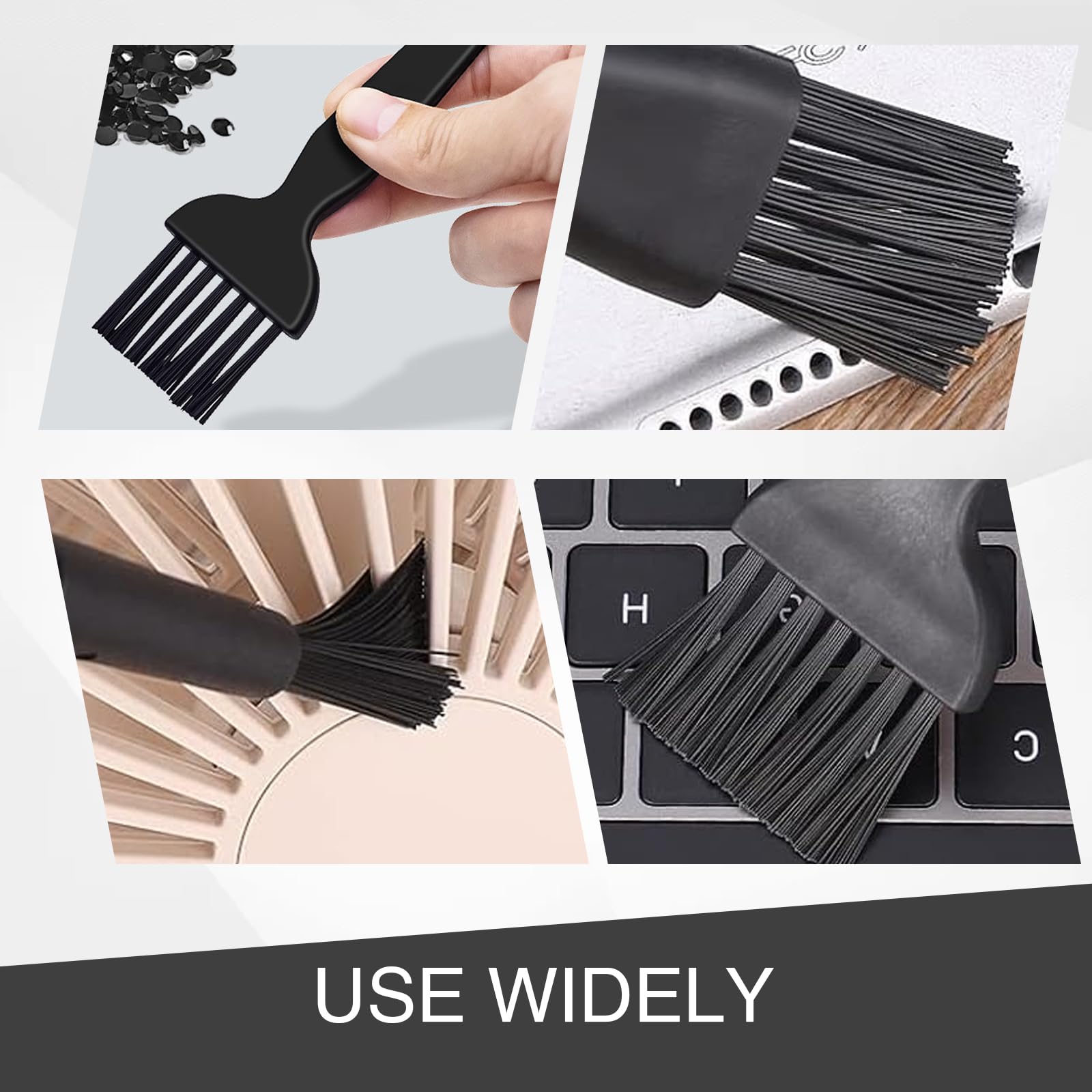 XdealCozyxc 8 Pcs Small Brush Keyboard Cleaning Kit, Portable Plastic Anti Static Brush for Electronic Equipment Dust Cleaning - Image 3
