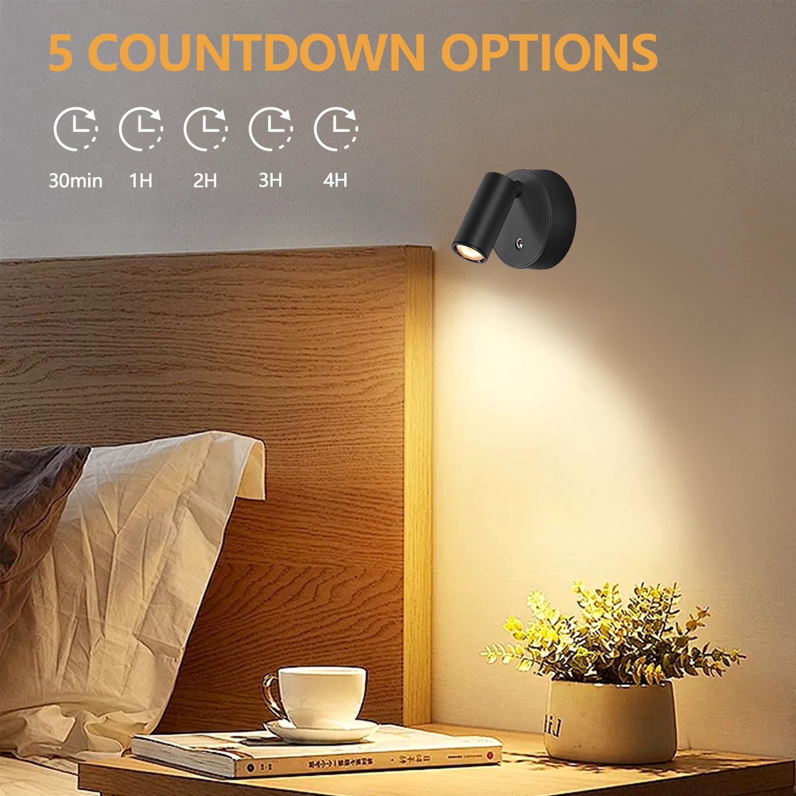 AXVRAV USB Akku Spotlight Mit Fernbedienung - Dimmbare LED Strahler Für Kunst & Pflanzen