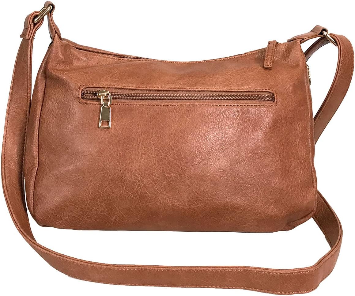 Front Pockets side Locking Concealed Carry Purse CCW Crossbody Bag