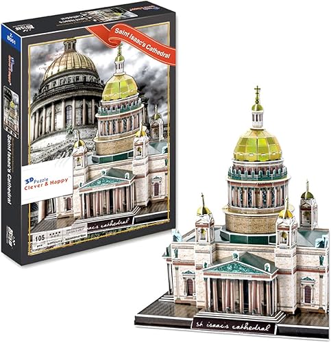 AZ Trading & Import Pzsic Saint Isaacs Cathedral - Rompecabezas 3D, 105 piezas