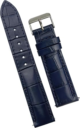 vinacreations Handmade AIIi-gator Watch Band Men Quick Release Croc Premium Leather Watch Strap Replacement Silver Buckles Bespoke 18mm 19mm 20mm 21mm 22mm 24mm