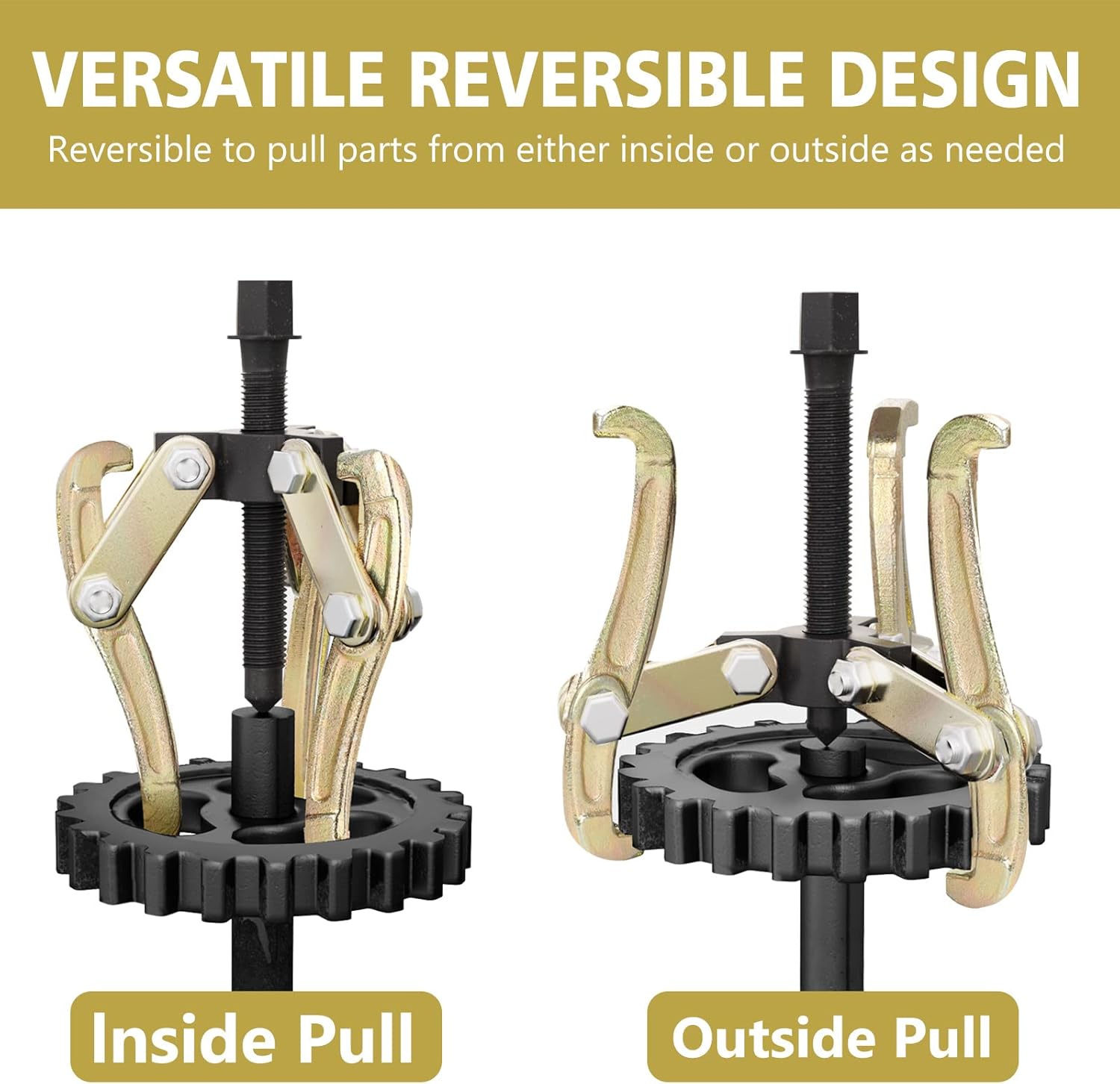 3" 4" 6" Inch Heavy Duty Three-jaw Puller 3 Legs Bearing Removal Tool Hub Auto Gear Puller Triangle Small Puller - 1420 - View #8