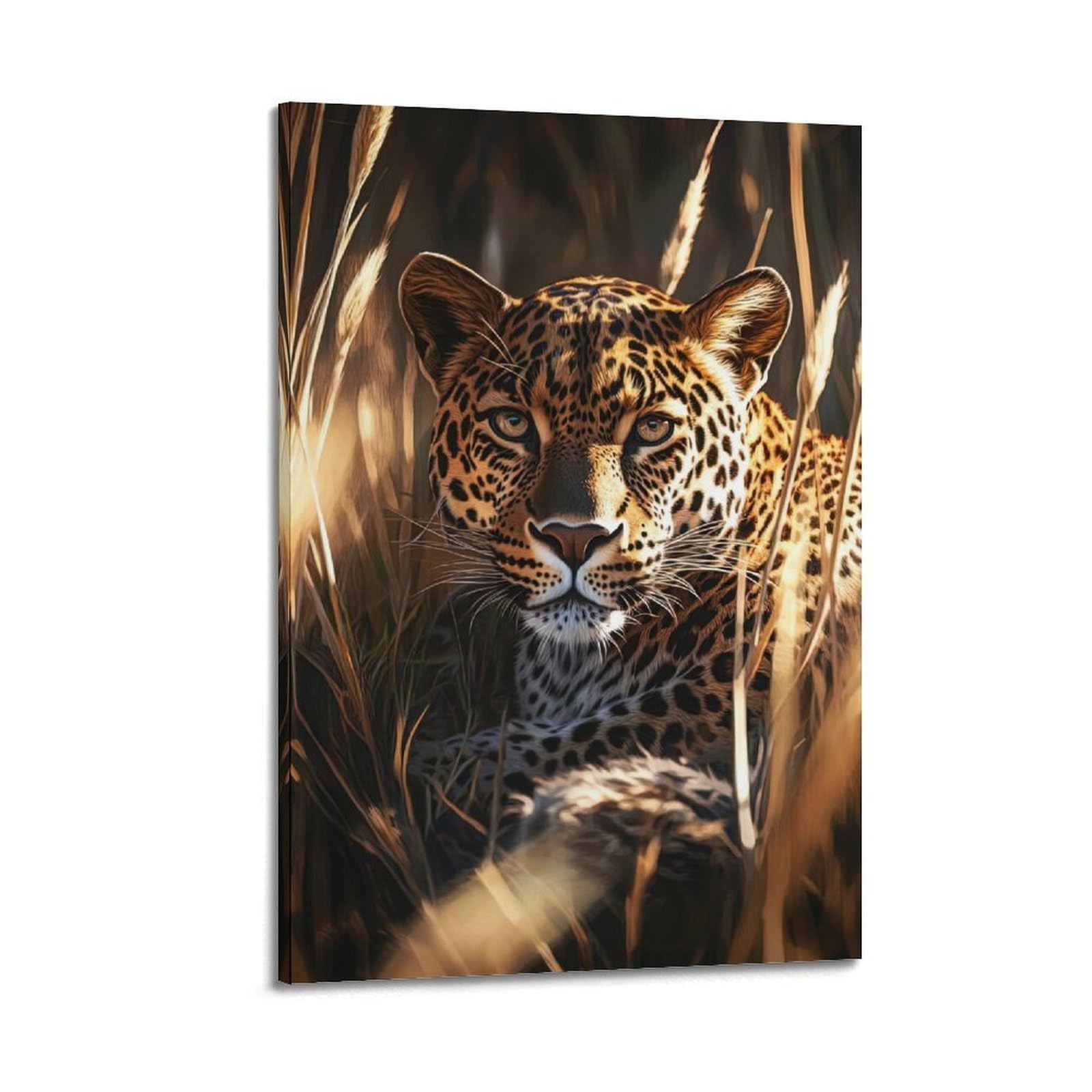 ZSZWHJ Animal Poster Looking Away from The Panther Poster Decorative Painting Canvas Wall Posters And Art Picture Print Modern Family Bedroom Decor Posters 08x12inch(20x30cm)