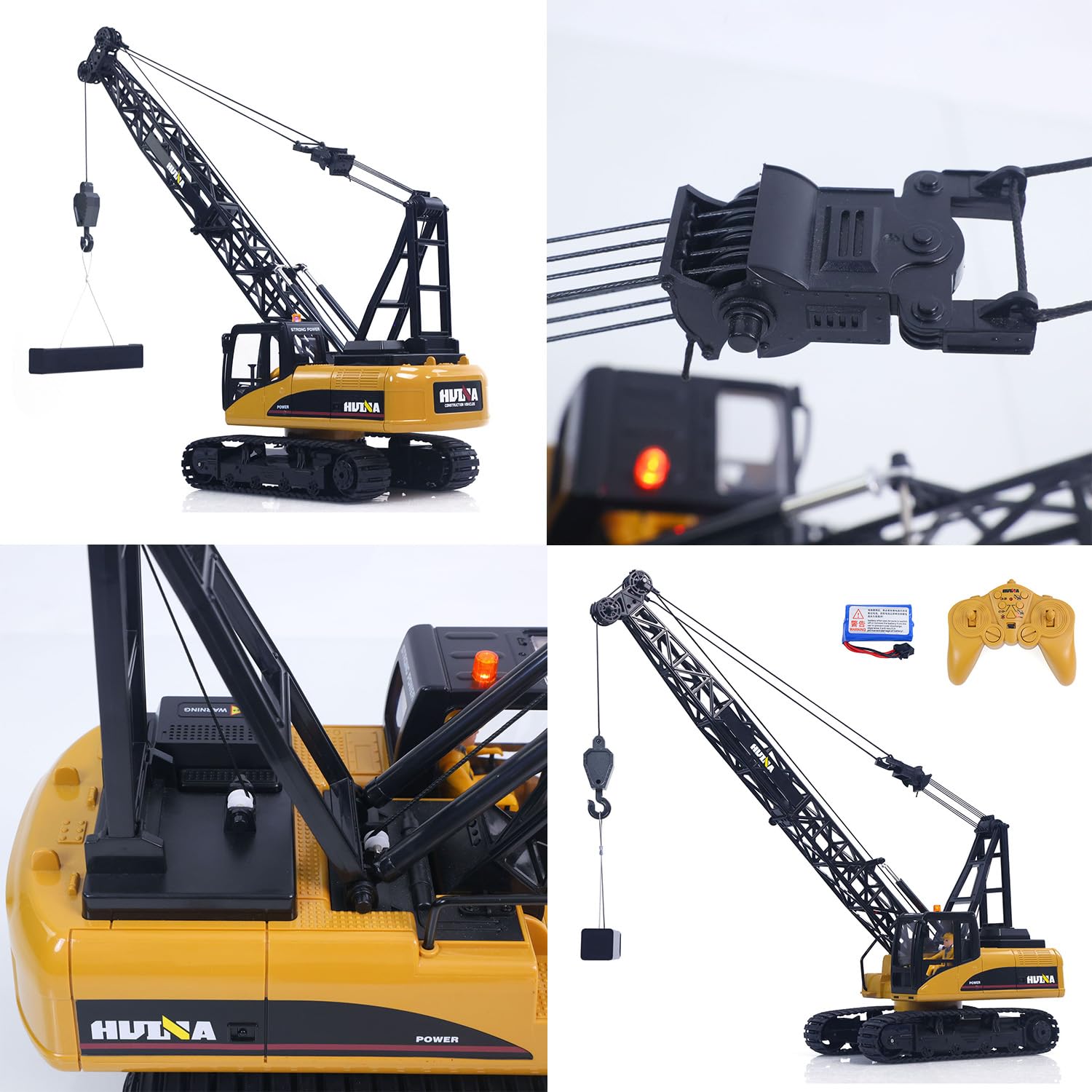 Toucan RC Hobby HUINA 572 15CH RC 1/14 Grue de construction Camion Tour Excavatrice Modèle Voiture
