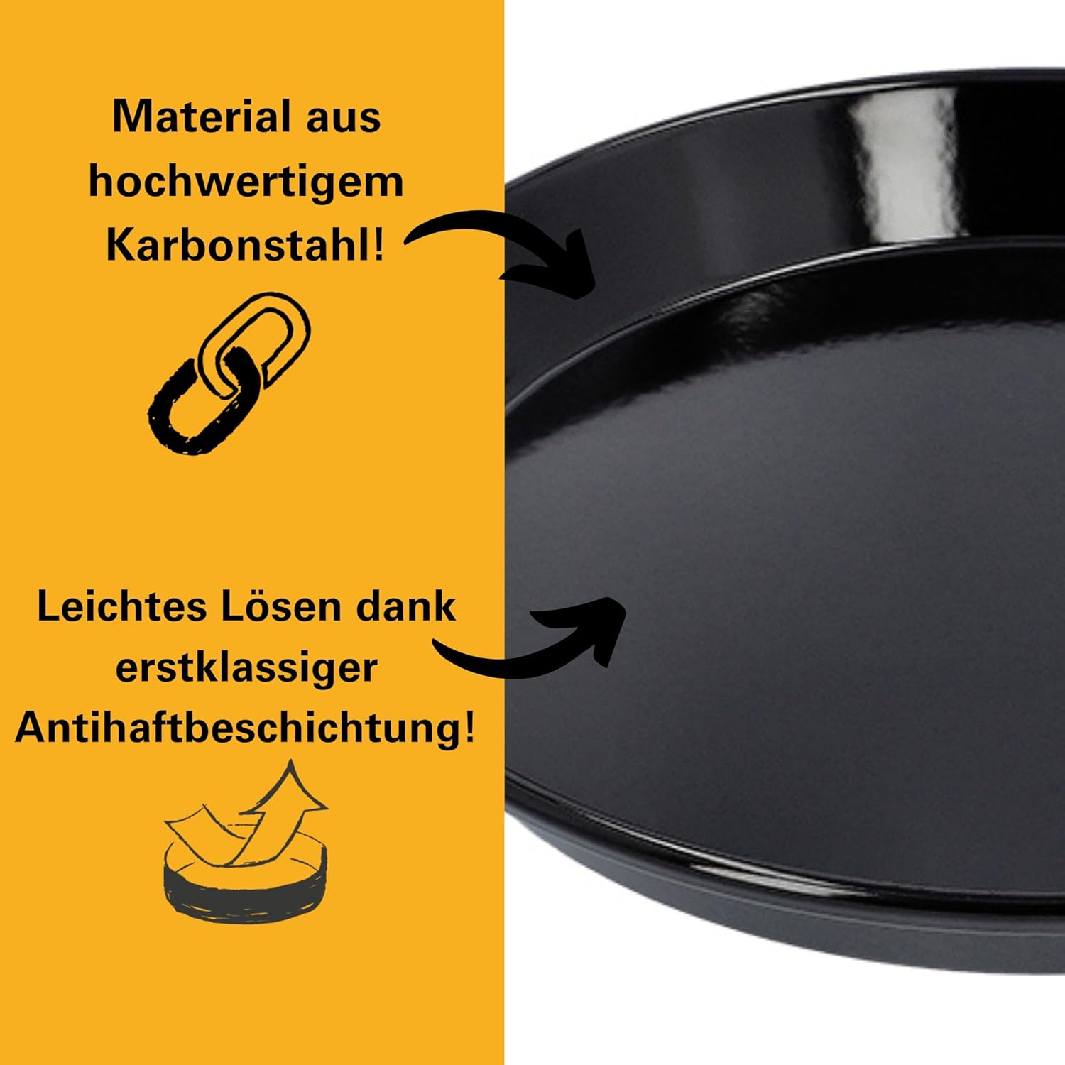 RBV Birkmann, 882232 Cake Tray Conical Wähen Enamel Coating Diameter 30 cm