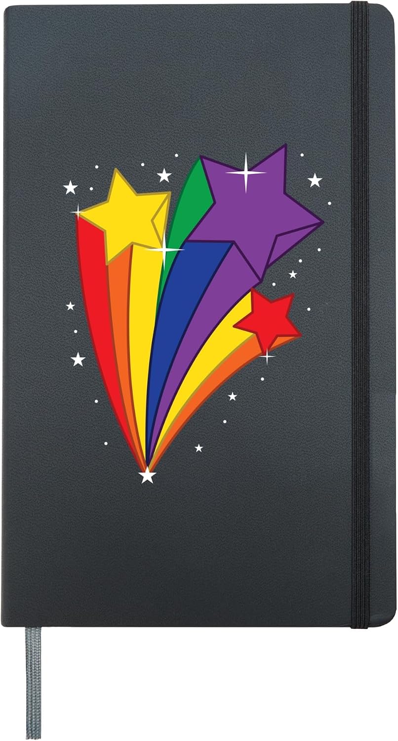 In Trend: Shooting Star Space Hardcover Journal, Black