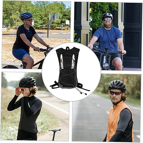 Miniatura 7 de BESPORTBLE Mochila de hidratación aislada con vejiga de agua de gran capacidad, ligera, mochila de senderismo para acampar, correr, ciclismo,